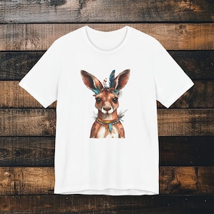 Boho Känguru T-Shirt: Australisches Tier Grafik T-Shirt
