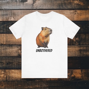 Capybara Shirt, Capybara Lover Gift,  Funny Animal Lover Tee, Unbothered Capybara, Cute Capybara Shirt, Unisex Tee, Funny Capybara, Capibara