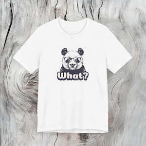 Cute panda shirt, Panda Glasses Tee, Cute Animal Shirt, Funny Panda Top, Panda Lover Gift, Bear T-Shirt for Zoo Lovers, Panda Bear shirt