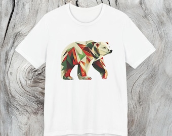 Abstract Polar Bear Graphic Tee - Arctic Wildlife Unisex T-Shirt