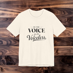Animal Rescue Tshirt, Advocate T-Shirt, Pet Adoption Tee, Voice for the Voiceless Shirt, Animal slogan tshirt, Animal lover gift