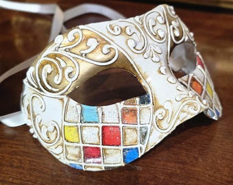 Máscara de Arlequín Colombina