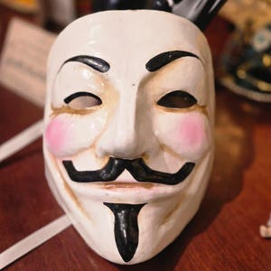 Guy Fawkes Mask | V for Vendetta | Handmade Papier-mâché