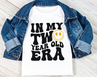In my two year old era 2nd Birthday boys and girls T-shirt