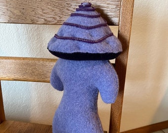 homunculus #53, an upcycled woolen friend - 890