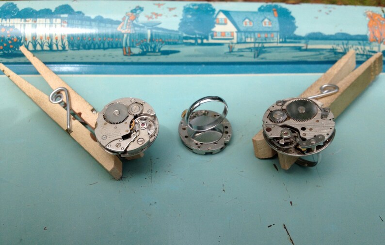 Wrist Watch Mechanism Rings Etsy