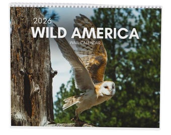 2026 Wildtier Wandkalender Nordamerika: Geschenk für Wildtier Enthusiasten