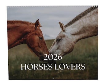 2026 Wandkalender Pferd: Landschaftsfotografie, Feiertage USA