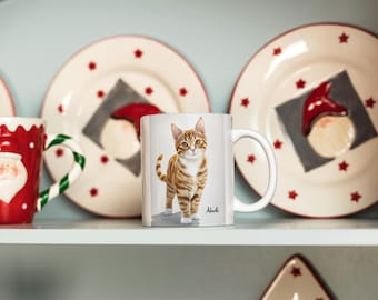 Taza personalizada con retrato de mascota: taza de café personalizada con la foto de tu perro o gato