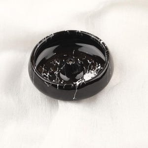 Marble Ceramic Palo Santo Holder: Meditation Incense Ash Plate (13x13x2cm)