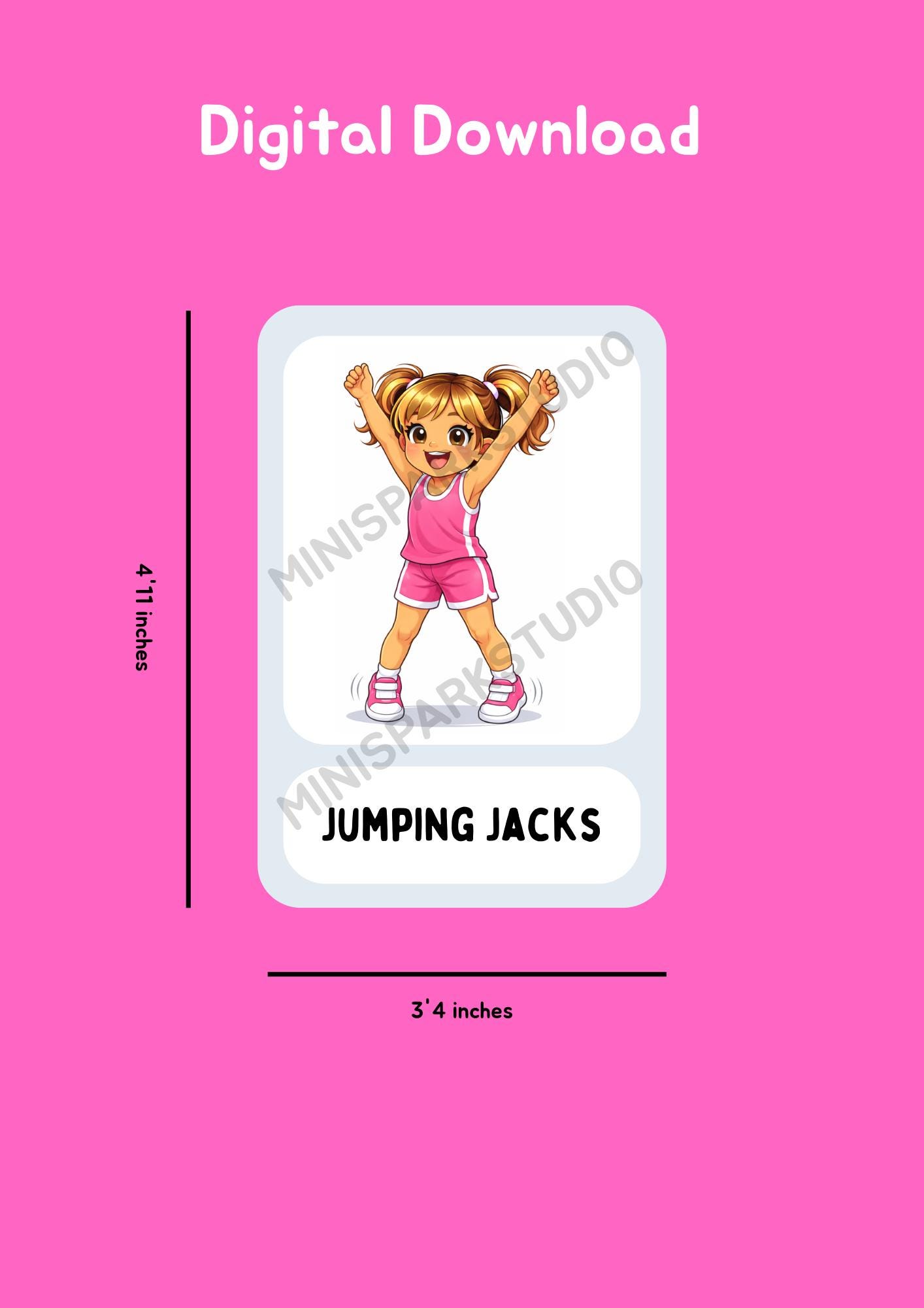 Kids Sport Flashcards - A Fun Way to Exercise With Your Child - Etsy