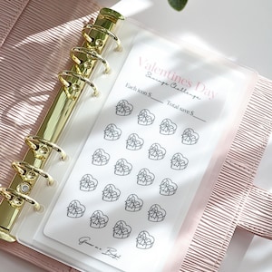 Valentine&#39;s Day • Savings Challenge Tracker