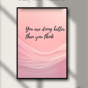 Motivational Affirmation Art Print | Minimalist Wall Decor | Self-Love | Teens | Women | Mental Health | Positive Quotes | A4 A5 Printable