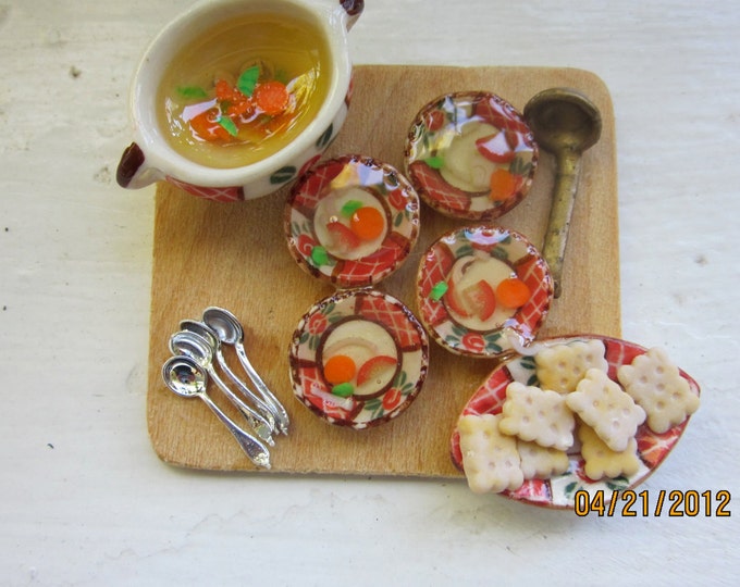 Chicken Soup Tureen With Four Servingssale20 off Original Etsy