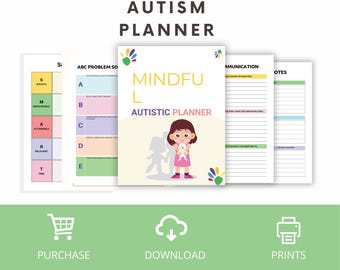 Autism Planner for Adults: Daily Routine, Focus & Sensory Tracker (Printable PDF)