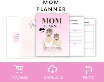 Digital Mom Life Planner: organizer voor huisbeheer en schoonmaak (digitale download)