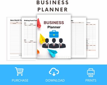 2025 Business Planner Printable: Small Business Goal Setting & Finance Tracker (PDF Download)