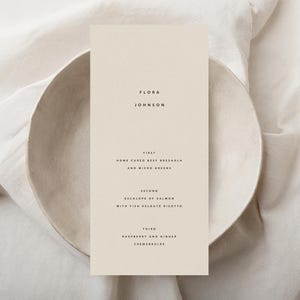 Personalisiertes Hochzeitsmenü | Kollektion 02