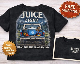 Saft Licht Kleinkind Shirt, lustige Busch Licht Parodie Kinder Shirt, Land Kleinkind T-Shirt, LKW Kleinkind Shirt, Bauernhof Kind Shirt, lustige Land Kinder