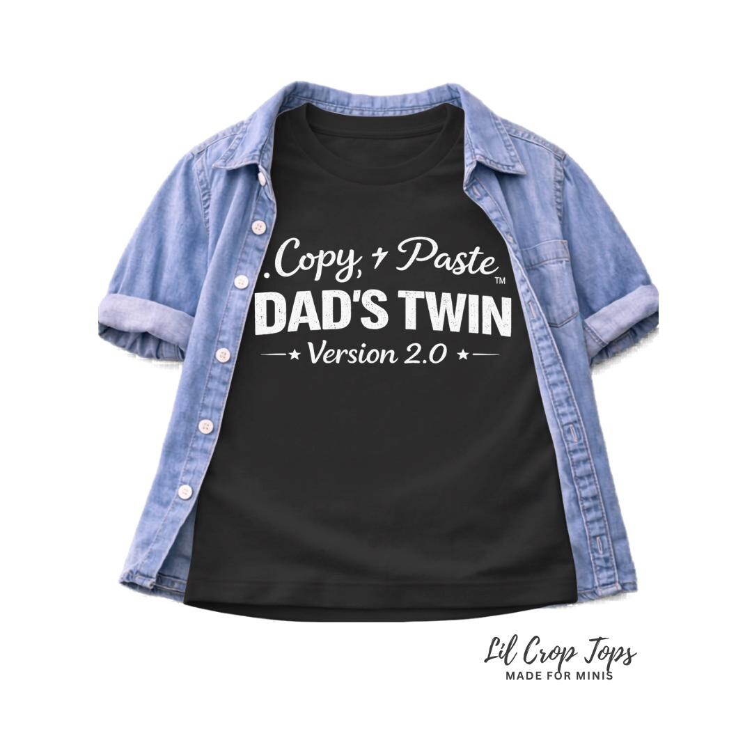 Copy Paste Dads Twin Shirt, Matching Dad and Kid Tee, Funny Family ...