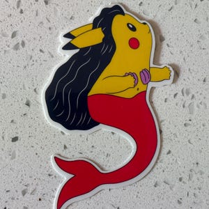 La Pikasirena Vinyl Sticker - Waterproof & UV Resistant