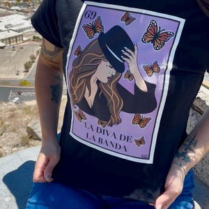 T-shirt graphique Jenni Rivera, t-shirt La Diva de la Banda Lotería, t-shirt légende de la musique mexicaine, t-shirt Cultura Pop Latina