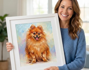 Custom Pet Portrait | Digital Oil Painting, Personalized Gift (Digital Download)