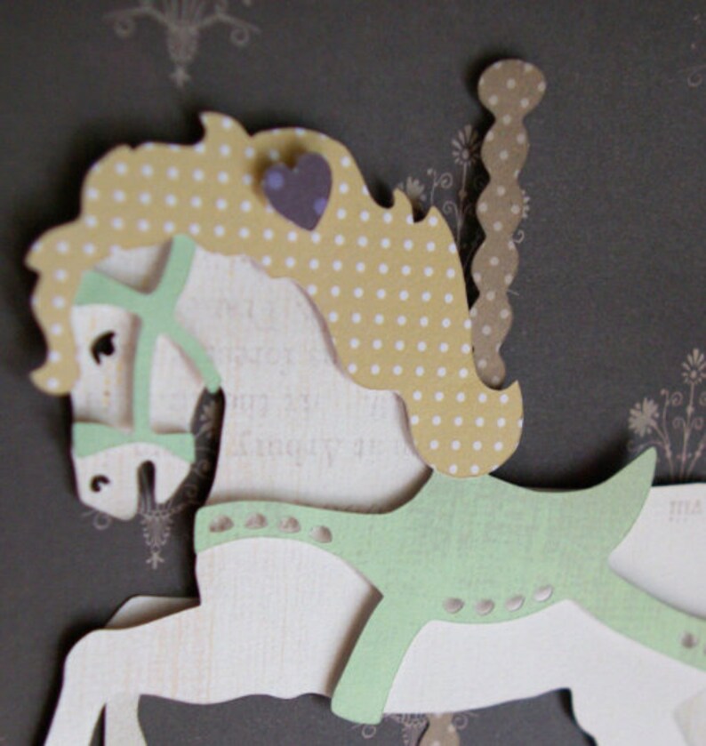 Download Carousel Horse SVG DXF Die Cutter Template Cricut | Etsy