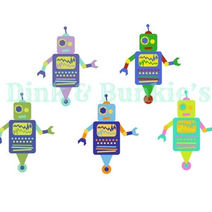 Robot Clipart Set