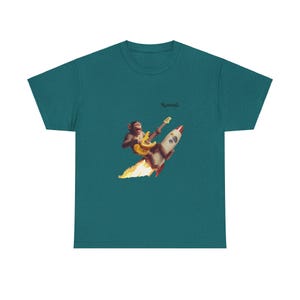 Funny Monkey T-shirt for musicians animal lovers artists sci-fi fans Unisex Heavy Cotton T-shirt gift for girlfriend boyfriend spouse!