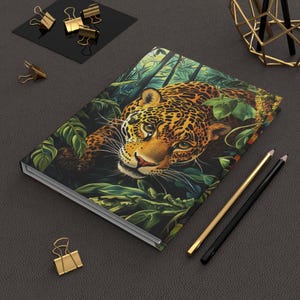 Jungle Adventure Hardcover Journal - Nature Lover&#39;s Notebook, Tropical Art Diary, Wildlife Journal, Gift for Travel Enthusiasts, Students!