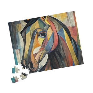Colorful Horse Puzzle - 110 to 1014-piece Art Experience, Fun Family Activity, Gift for Horse Lovers, Relaxing Hobby for Kids, Home Decor!