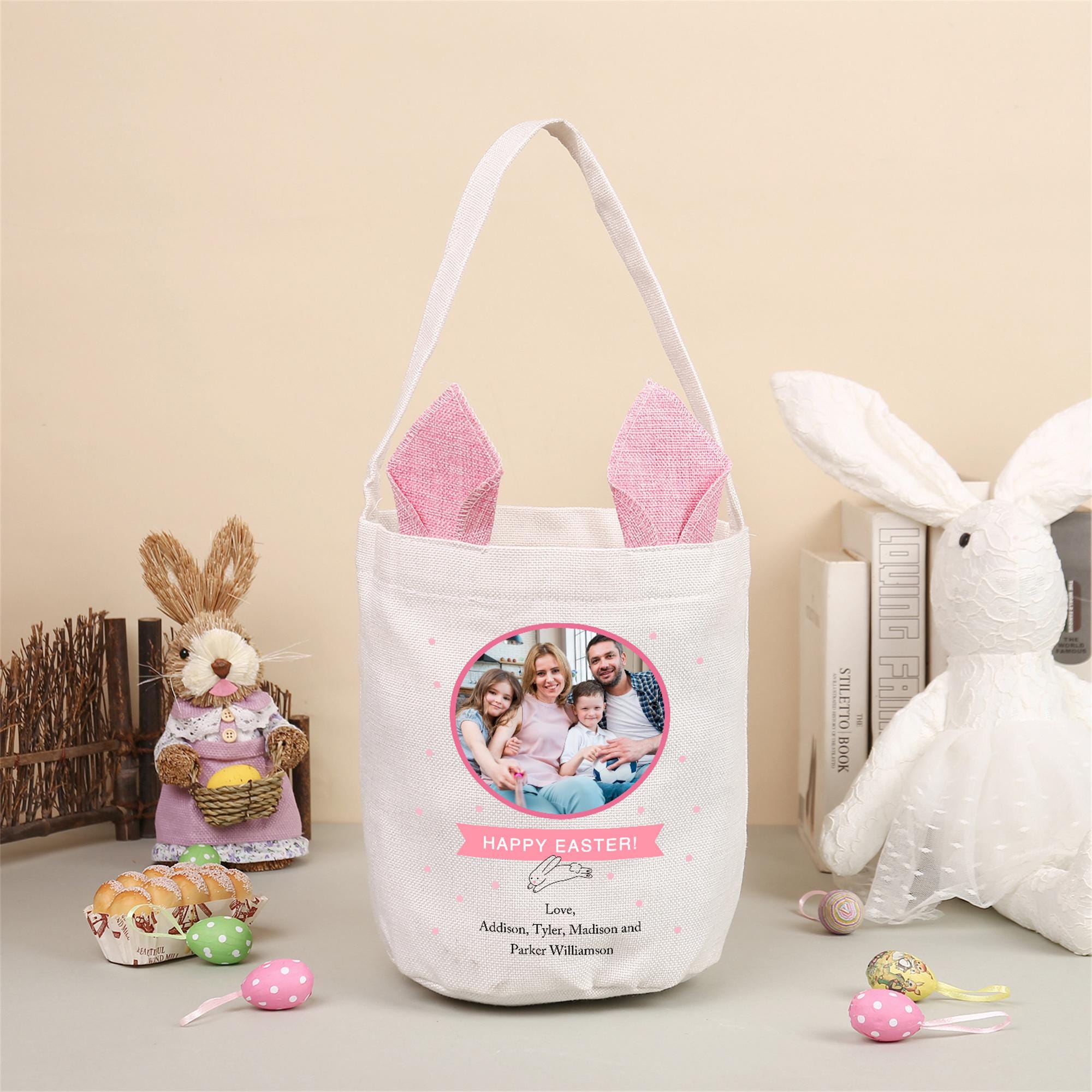 Panier De Pâques Personnalisable Avec Nom - Pour Chasse Aux œufs, Cadeau Enfant Garçon Fille