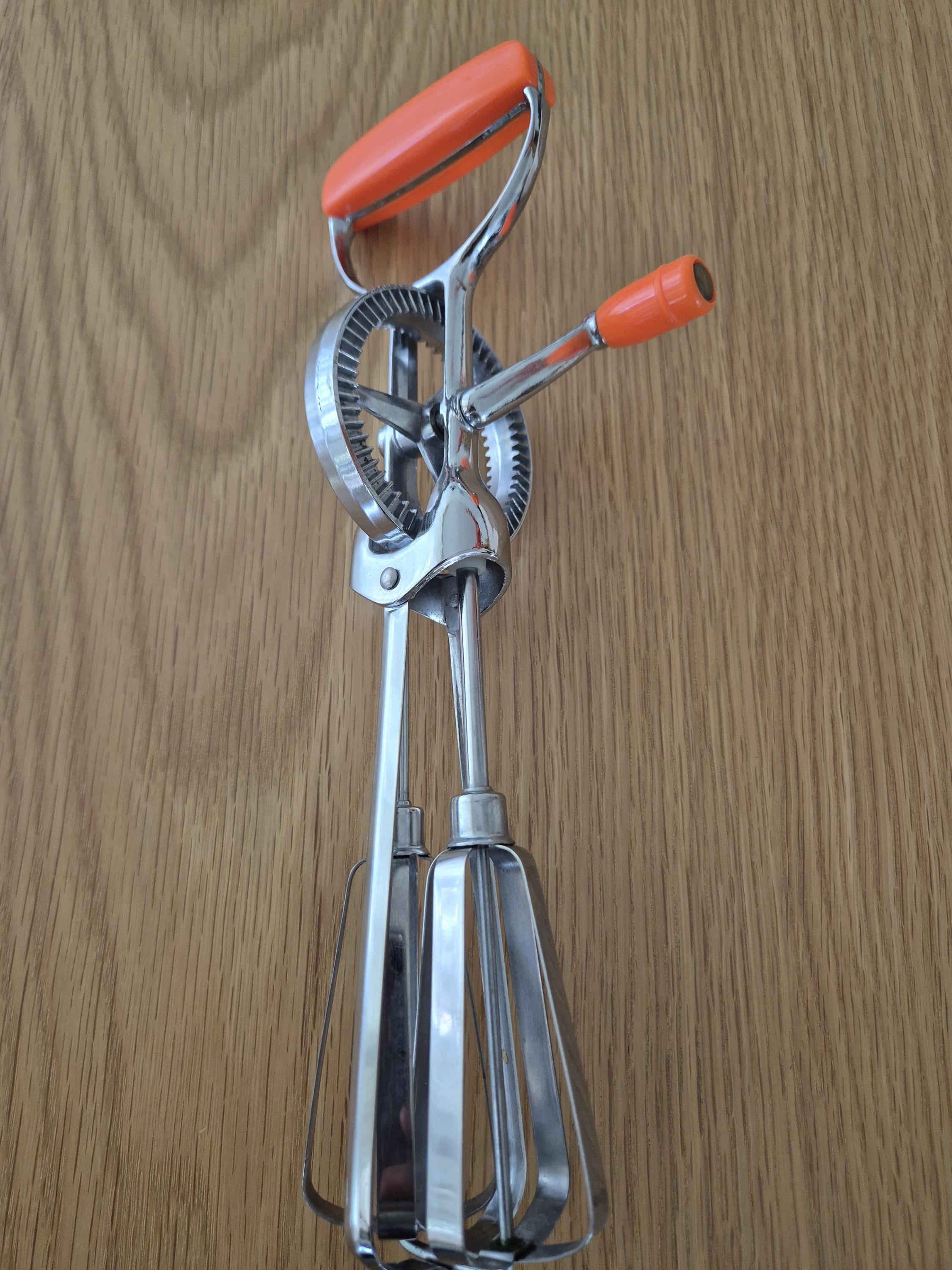 ヴィンテージハンドミキサー、ビタミンオレンジ色 - Etsy 日本
