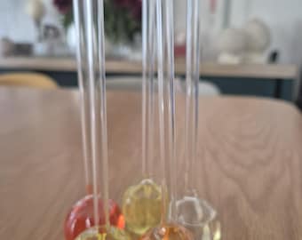 Vintage-Getränkekühler aus mundgeblasenem Glas, 1970er Jahre. Vintage-Getränkekühler aus mundgeblasenem Glas – Cocktailset aus den 1970er Jahren. Mid-Century-Stil.
