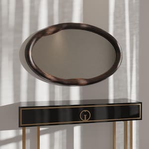 Specchio con cornice in legno asimmetrica, specchio irregolare, specchio decorativo per la casa, specchio per l&#39;ingresso, specchio astratto, specchio moderno per la casa