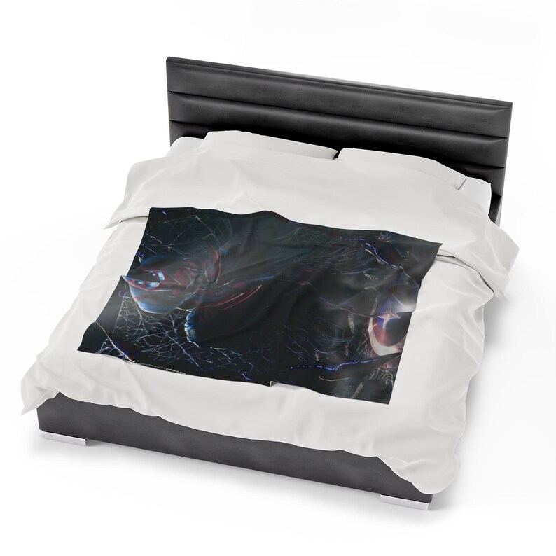 Coperta di peluche in velluto di Spider-Man Dark immagine 6