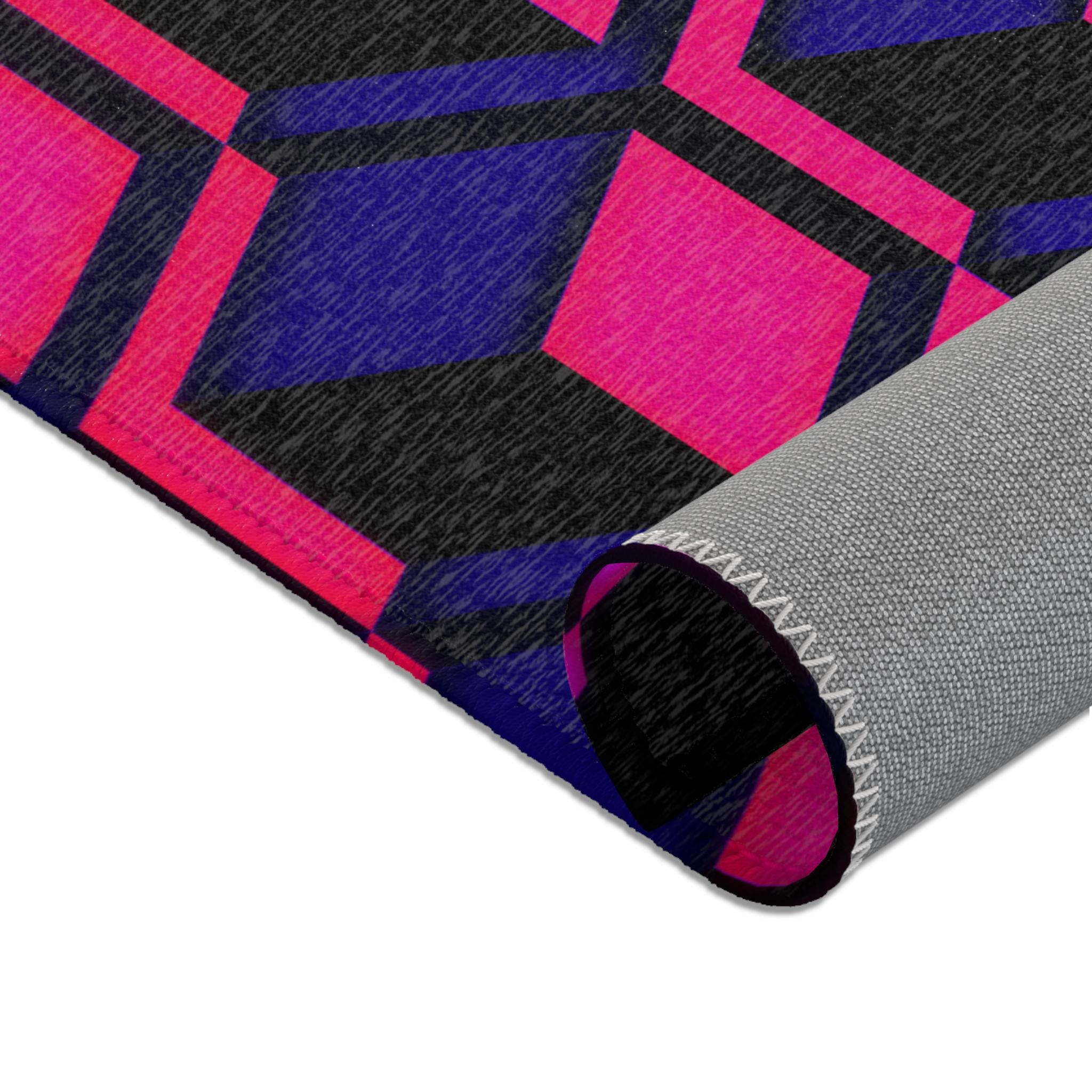 Geometric Gaming Rug Geometric Gaming Area Rug - Etsy