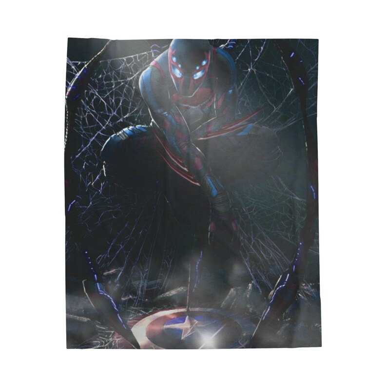 Coperta di peluche in velluto di Spider-Man Dark immagine 2