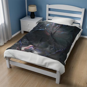 Coperta di peluche in velluto di Spider-Man Dark immagine 3