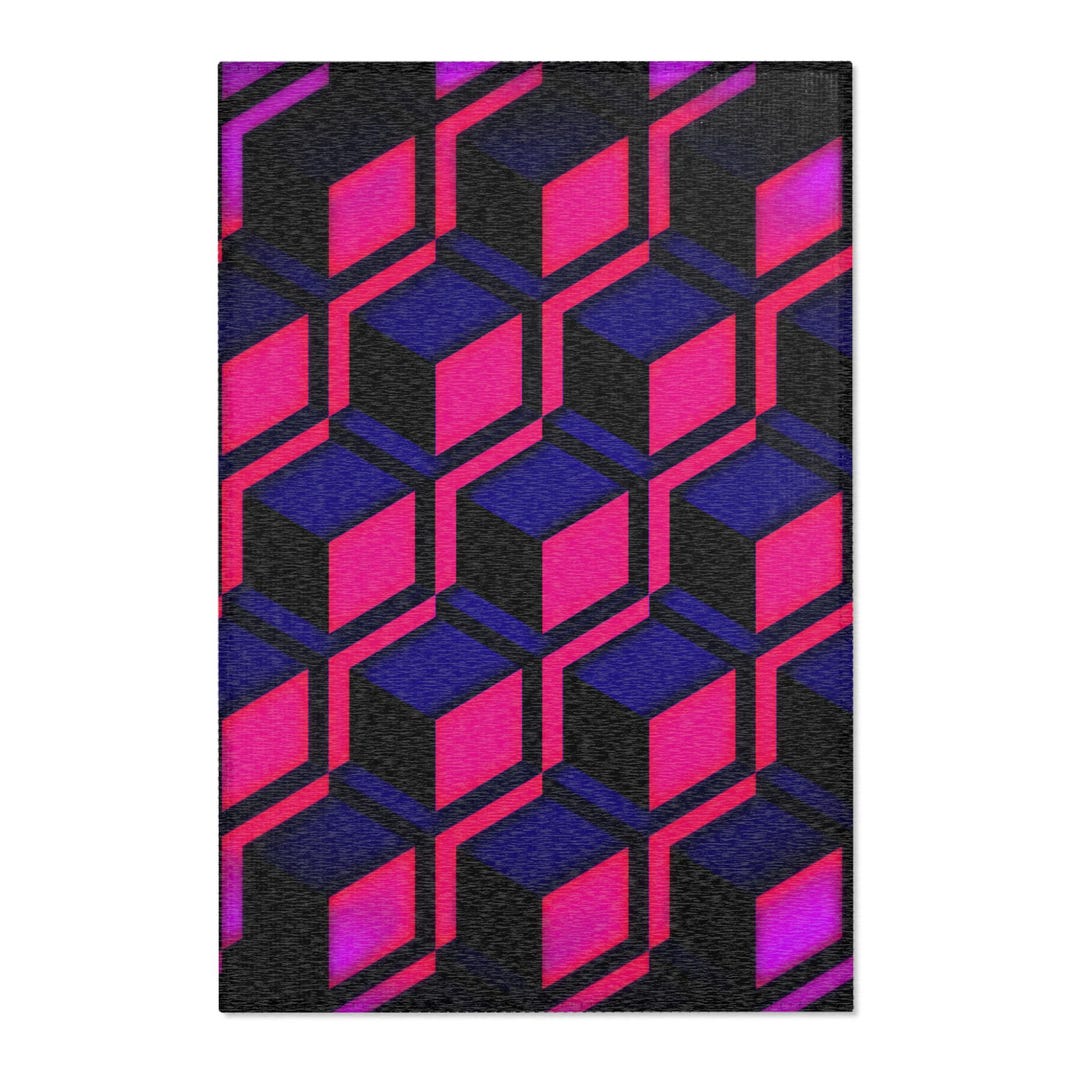 Geometric Gaming Rug Geometric Gaming Area Rug - Etsy