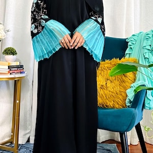 Simple Abaya, Embroidery Abaya, Abaya for women, Ramadan gift, Prayer outfit, Muslim dress casual Abaya, Islamic clothing