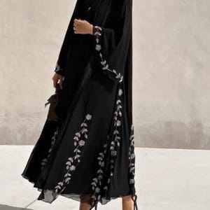 Abaya, Abaya for women, Dubai Abaya, Luxury  Black Abaya, nikah abaya, muslimah, wedding dress, Eid outfit, Ramadan gift, dress for Mosque