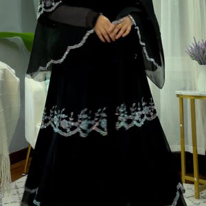 Abaya, Black flare Abaya, Abaya for women, Ramadan gift, Eid outfit, Muslim dress, Niqah dress, Islamic clothing