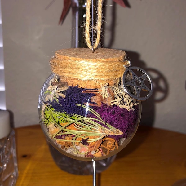 Peace & Protection Witch Ball | Spell Ball | Witch Orb | Pagan Ornaments | Witchy Decor | Witchy Gifts | Anti-Anxiety, Ward Evil, Blessing