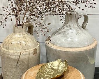 ヴィンテージ真鍮リーフディッシュ：MCMの小物入れ/キャンディボウル