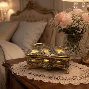 French Antique Gilt Box - Etsy