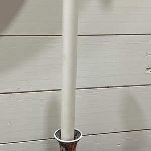 Vintage Heyward House Chinoiserie Tischlampe: Porzellan mit Blattmuster