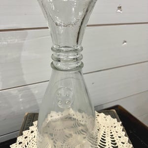 Vintage Wine or Water Decanter Unique Flower Vase