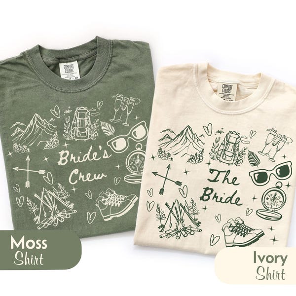 Hiking Bachelorette Shirts | Last Trail Before The Veil | Mountain Bach Party Shirts | Bride Sweatshirts Hiking Trip